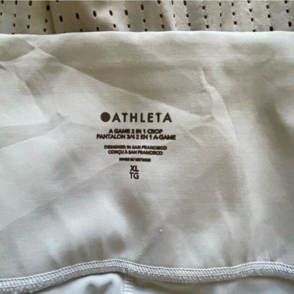 Athleta a Game 2 in 1 Crop Skirt Tennis Golf Size XL EUC - Picture 4 of 8